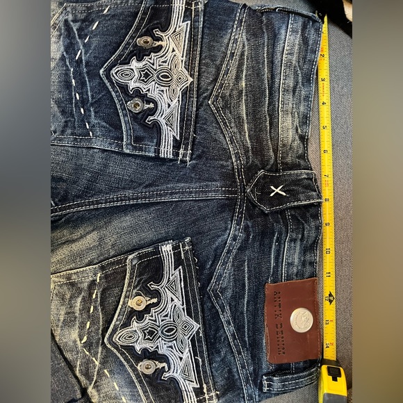 Jean ANTIK DENIM Femme Taille 28 – Bleu Délavé, Coupe Bootcut
